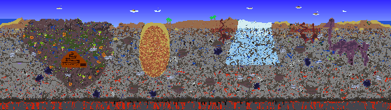 Map of Terraria seed 1992507845