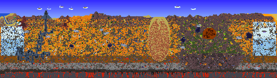 Map of Terraria seed 1002