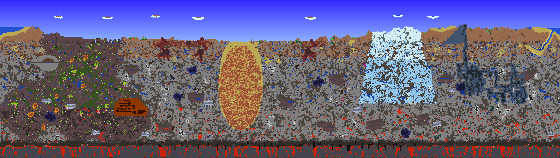 Map of Terraria seed 2024