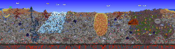 Map of Terraria seed 2066099770