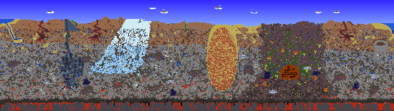 Map of Terraria seed 2088418602