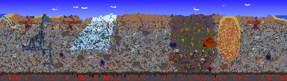 Map of Terraria seed 2099781059