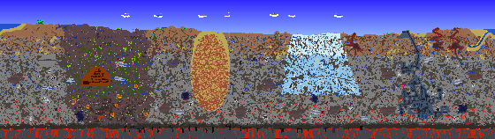 Map of Terraria seed 2117974739