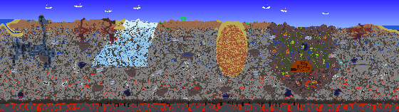 Map of Terraria seed 2121932325
