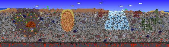 Map of Terraria seed 2201514445423333