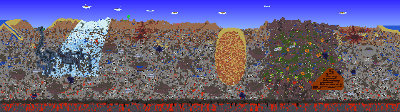 Map of Terraria seed 1004