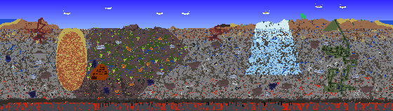 Map of Terraria seed 7