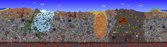 Map of Terraria seed 777