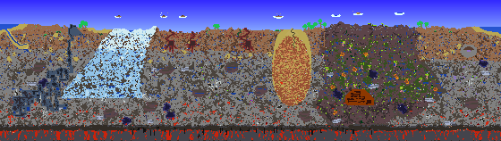 Map of Terraria seed 1008