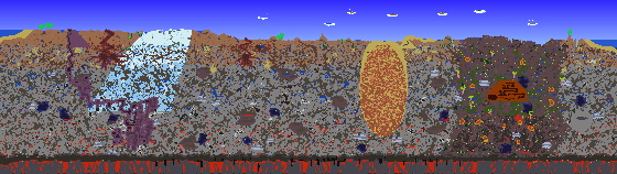 Map of Terraria seed 887219642