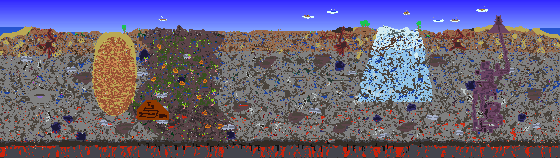 Map of Terraria seed relogic
