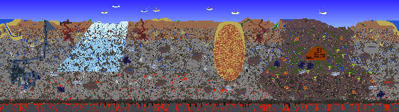 Map of Terraria seed test
