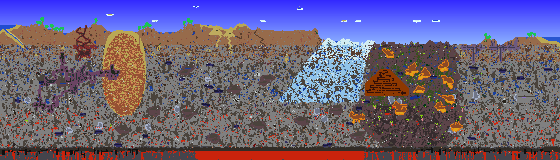 Map of Terraria seed 1001
