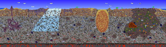 Map of Terraria seed 3.1.1.100865193 on 1.4.5