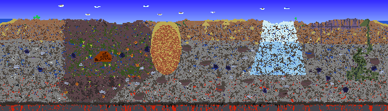 Map of Terraria seed 1258527751