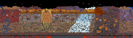 Map of Terraria seed 1128