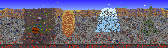 Map of Terraria seed 1595682516