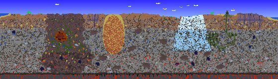 Map of Terraria seed 1718192236