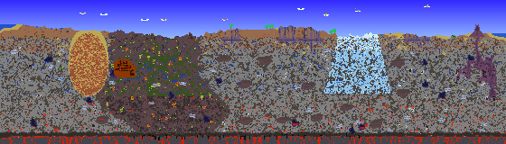 Map of Terraria seed 268304221