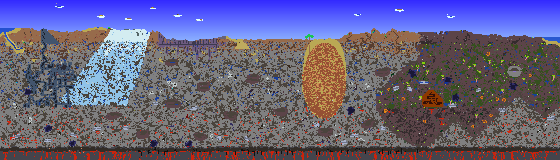 Map of Terraria seed 349229089