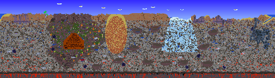 Map of Terraria seed 1004