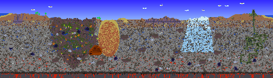 Map of Terraria seed 709908867