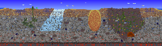 Map of Terraria seed 3.1.1.737622313 on 1.4.5