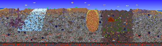 Map of Terraria seed 748408208