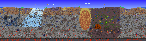 Map of Terraria seed 1008