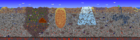 Map of Terraria seed 869705824
