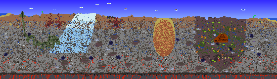 Map of Terraria seed 1031912109