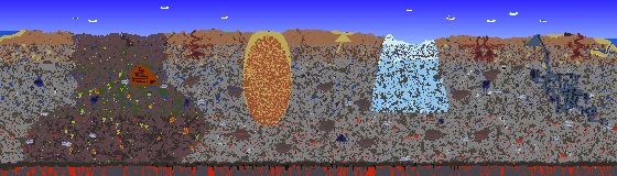 Map of Terraria seed 1243086389