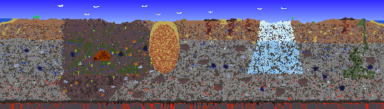 Map of Terraria seed 1258527751