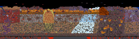 Map of Terraria seed 1128