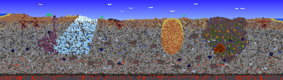 Map of Terraria seed 1414143532