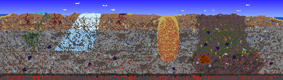 Map of Terraria seed 1016
