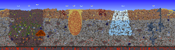 Map of Terraria seed 1627849898