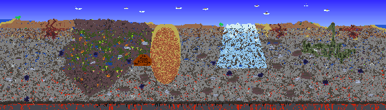 Map of Terraria seed 1885512794