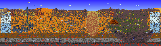 Map of Terraria seed 1002