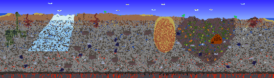 Map of Terraria seed 2201514445423333
