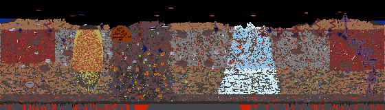 Map of Terraria seed 1032