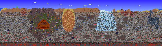 Map of Terraria seed 1004