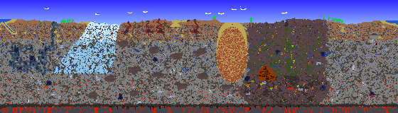 Map of Terraria seed 1008