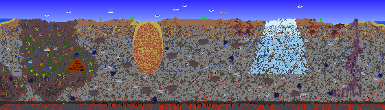 Map of Terraria seed 853183927