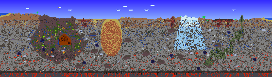 Map of Terraria seed 987332286