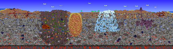 Map of Terraria seed 3.1.2.thisisaverygoodseed on 1.4.5